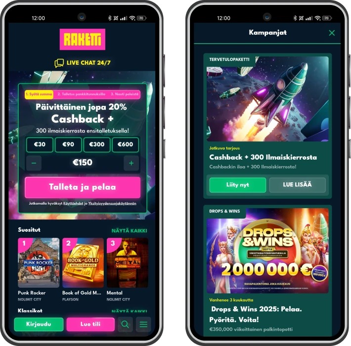 Brite kasinon mobiiliversio älypuhelimelle